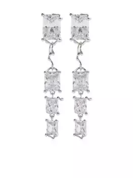 Серьги-люстры Roppongi Maria Black, серебяный