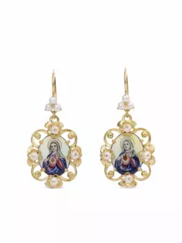 Серьги Madonna из желтого золота DOLCE & GABBANA, золотой