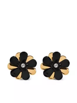 Серьги Marni Flower Pop, черный