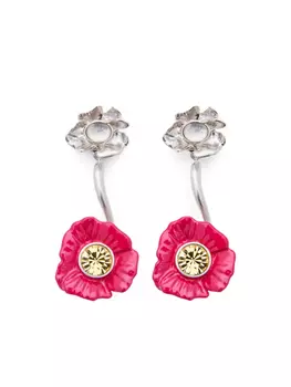 Серьги Marni Flower Pop, серебряный