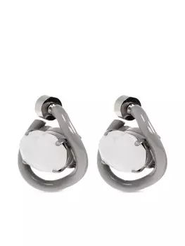 Серьги Marni Twisted, серый