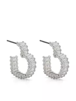 Серьги Матрица Swarovski, серебряный