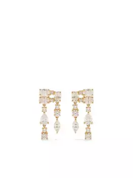 Серьги Maya из желтого золота с бриллиантами Anita Ko, золотой