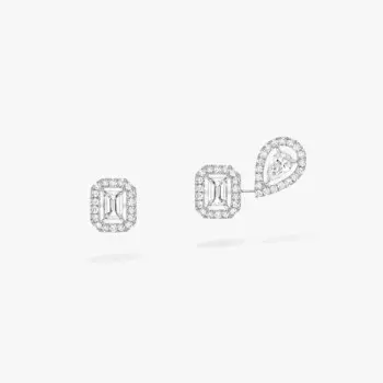 Серьги Messika My Twin 1+2 0.10ct X3, белое золото/бриллианты