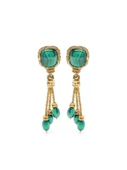 СЕРЬГИ MIKI ИЗ МАЛАХИТА Aurelie Bidermann, золотой