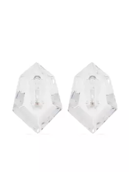 Серьги Monies с прозрачным дизайном, белый