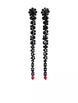 Серьги Ombre Drip Simone Rocha, черный