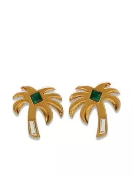 Серьги Palm с камнями Palm Angels, золотой