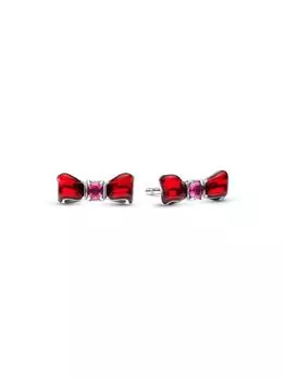 Серьги Pandora Disney Snow White Bow Stud Earrings, стерлинговое серебро