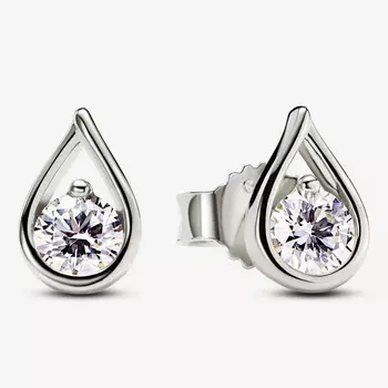 Серьги Pandora Infinite Lab-grown Diamond 0.50 carat tw 14k, белое золото