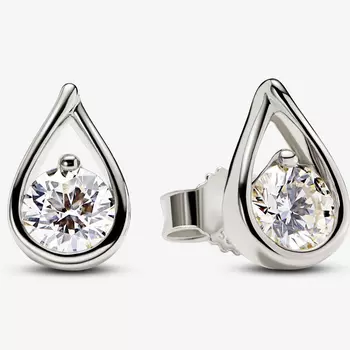 Серьги Pandora Infinite Lab-grown Diamond 1.00 carat tw 14k, белое золото