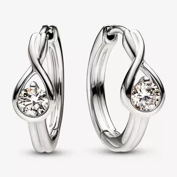Серьги Pandora Infinite Lab-grown Diamond 0.50 carat tw 14k, белое золото