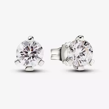 Серьги Pandora Nova Lab-grown Diamond 1.00 carat tw 14k, белое золото