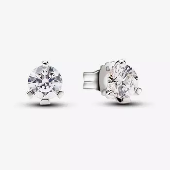 Серьги Pandora Nova Lab-grown Diamond 0.50 carat tw 14k, белое золото