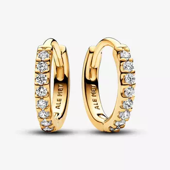 Серьги Pandora Sparkling Huggie, золото