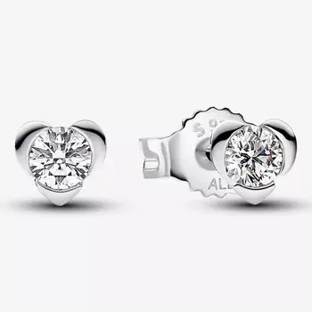 Серьги Pandora Talisman Lab-grown Diamond 0.30 carat tw, серебро