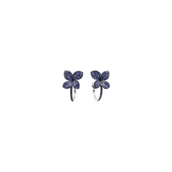 Серьги Pasquale Bruni Petit garden из белого золота с паве из синих сапфиров