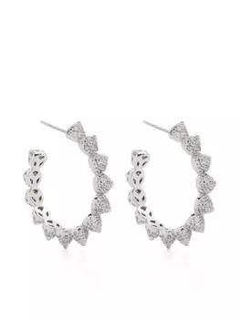 Серьги Pav Cone Eddie Borgo, серебряный