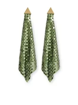 Серьги Pixel Rabanne, зеленый