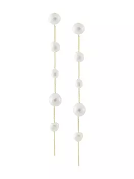 Серьги-подвески Atum Cult Gaia, белый