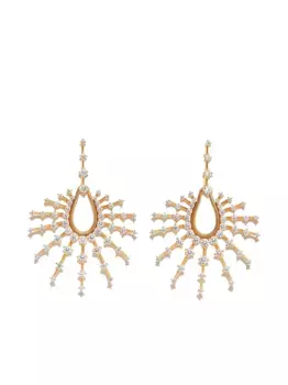 Серьги-подвески Brilliant Clarity из желтого золота с бриллиантами Fernando Jorge, золотой