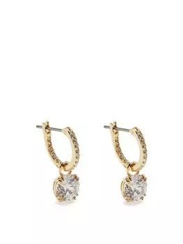 Серьги-подвески Constella Swarovski, золотой
