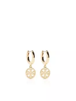 Серьги-подвески Double-T Tory Burch, золотой