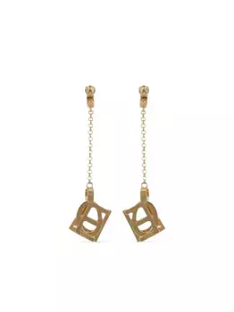 Серьги-подвески геометричной формы CHLO, золотой