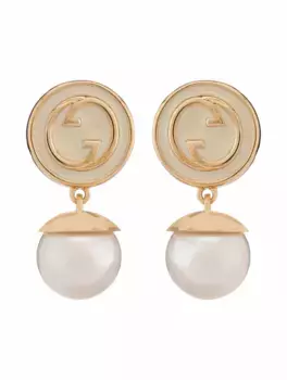 Серьги-подвески Gucci Blondie Gucci, золотистый