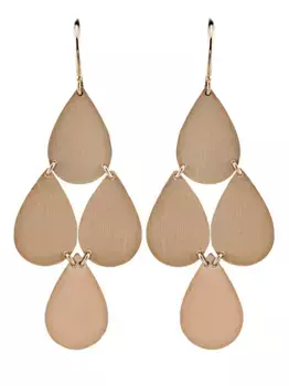Серьги-подвески из розового золота Irene Neuwirth, металлик
