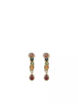 Серьги-подвески из желтого золота с камнями DOLCE & GABBANA, золотой