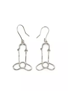 Серьги-подвески JW Anderson, серебряный