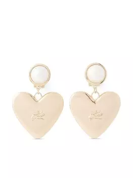 Серьги-подвески K/Heart с жемчугом Karl Lagerfeld, золотой