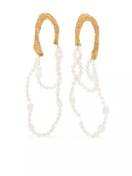 Серьги-подвески Larissa с жемчугом LOVENESS LEE, золотой