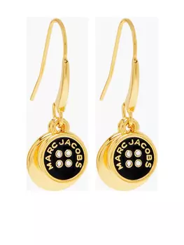 Серьги-подвески Marc Jacobs Button Drop, золотой