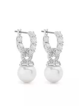 Серьги-подвески Matrix Swarovski, серебяный