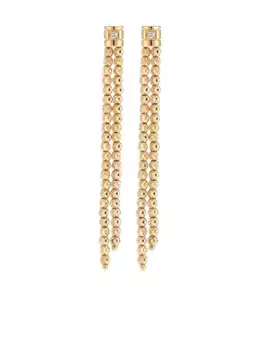 Серьги-подвески Moon из желтого золота с бриллиантами Officina Bernardi, золотой