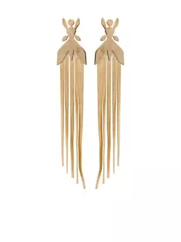 Серьги-подвески Patrizia Pepe с мотивом «Муха», золотой