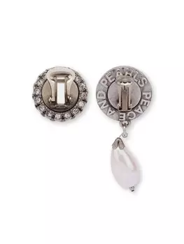 Серьги-подвески Peace and Pearls Moschino, серебряный