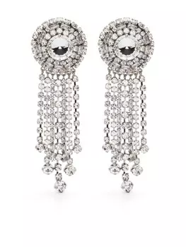 Серьги-подвески с кристаллами Alessandra Rich, серебряный