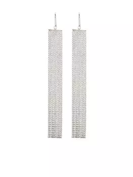 Серьги-подвески с кристаллами ISABEL MARANT, серебряный