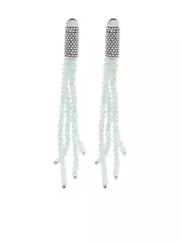 Серьги-подвески с кристаллами Peserico, серебряный