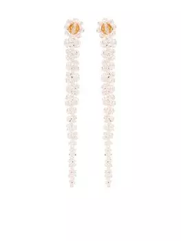Серьги-подвески с кристаллами Simone Rocha, розовый