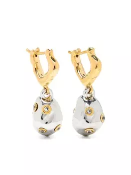 Серьги-подвески с кристаллами Vann Jewelry, золотой