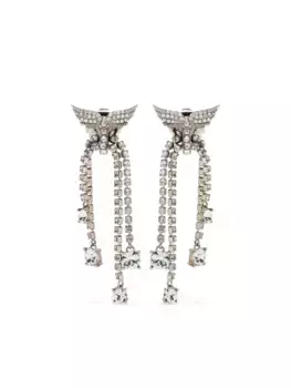 Серьги-подвески с кристаллами Zadig&Voltaire, серебяный