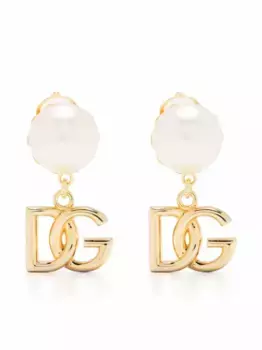 Серьги-подвески с логотипом DG DOLCE & GABBANA, золотой