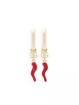 Серьги-подвески с логотипом DG Dolce & Gabbana, золотой