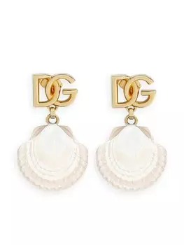 Серьги-подвески с логотипом DG Dolce & Gabbana, золотой