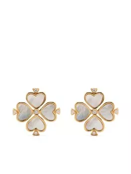 Серьги-подвески с логотипом Kate Spade, золотой