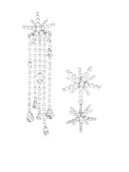 Серьги-подвески Star с кристаллами Maje, серебряный